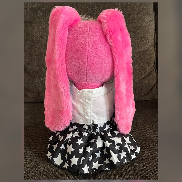 Build A Bear Honey Girls Bunny Risa Girl Rock Star Pink Plush Toy - Picture 5 of 9